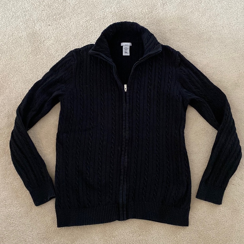Izod zip up cardigan sweater